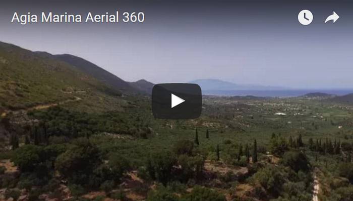 Agia Marina Aerial 360 Video