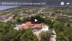 Hill Overlooking Kalamaki Aerial 360