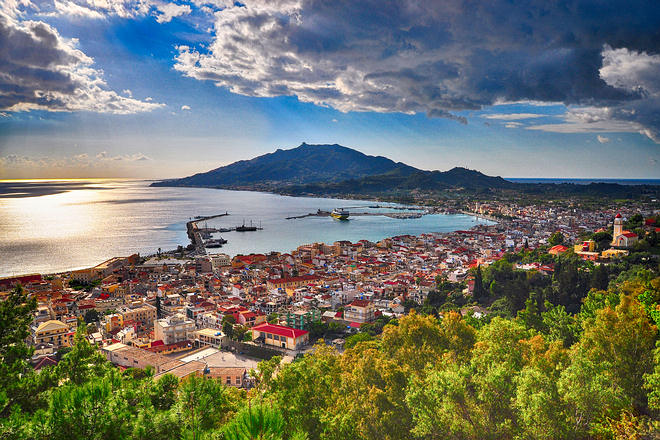 View over Zante Town