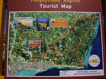 Zante Tourist Map